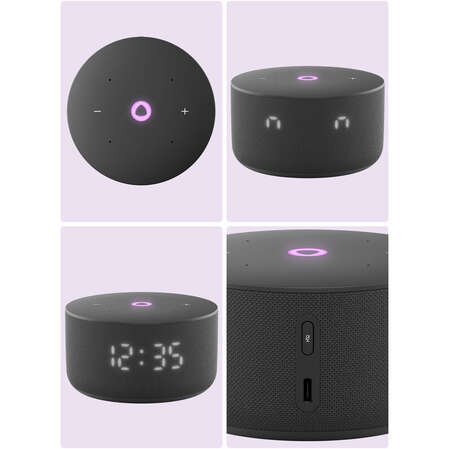 Умная колонка Яндекс Станция Мини 3 с голосовым помощником Алиса на YaGPT Black