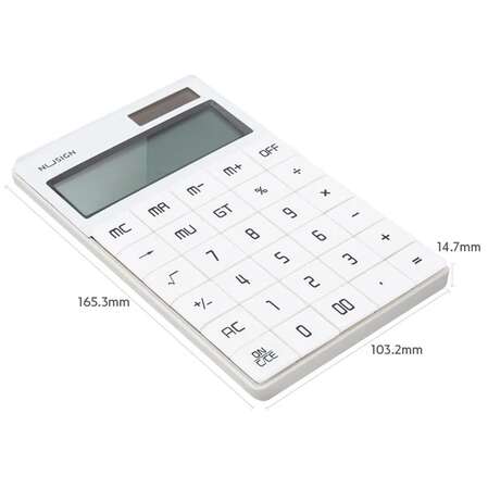 Калькулятор Deli Nusign ENS041WHITE белый 12-разр.