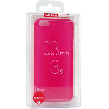 Чехол для iPhone 5 / iPhone 5S Ozaki O!coat 0.3 Jelly Red OC533RD