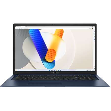 Ноутбук ASUS VivoBook 17 X1704ZA-AU343 Core i5 1235U/16Gb/512Gb SSD/17.3" FullHD/DOS Quiet Blue