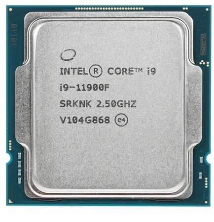 Процессор Intel Core i9-11900F, 2.5ГГц, (Turbo 5.2ГГц), 8-ядерный, L3 16МБ, LGA1200, OEM