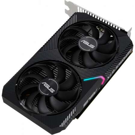 Видеокарта ASUS GeForce GTX 1650 4096Mb, Dual O4GD6 Mini (Dual-GTX1650-O4GD6-Mini) DVI-D, DP, HDMI, Ret