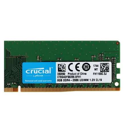 Модуль памяти DIMM 8Gb DDR4 PC21300 2666MHz Crucial (CT8G4DFS8266)