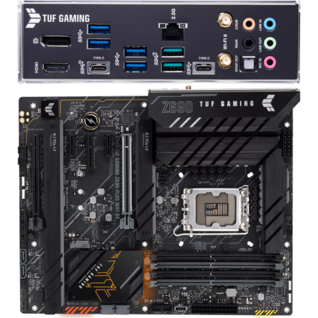 Материнская плата ASUS TUF Gaming Z690-Plus WiFi D4 Z690 Socket-1700 4xDDR4, 4xSATA3, RAID, 4xM.2, 2xPCI-E16x, 6xUSB3.2, 2xUSB3.2, DP, HDMI, WiFi, 2,5Glan, ATX