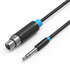 Кабель 6.3 мм Jack (m) - XLR (f), 8.0m Vention BBEBK