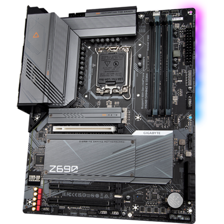 Материнская плата Gigabyte Z690 Gaming X DDR4 Z690 Socket-1700 4xDDR4, 6xSATA3, RAID, 4xM.2, 3xPCI-E16x, 5xUSB3.2, 1xUSB3.2 Type C, DP, HDMI, 2.5Glan, ATX