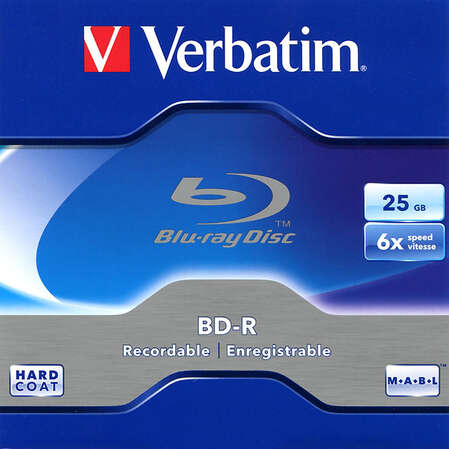 Оптический диск BD-R диск Verbatim 25Gb 6x Jewel Case (5шт) (43715)