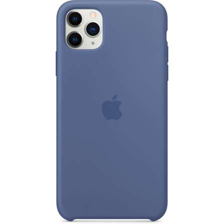 Чехол для Apple iPhone 11 Pro Max Silicone Case Linen Blue