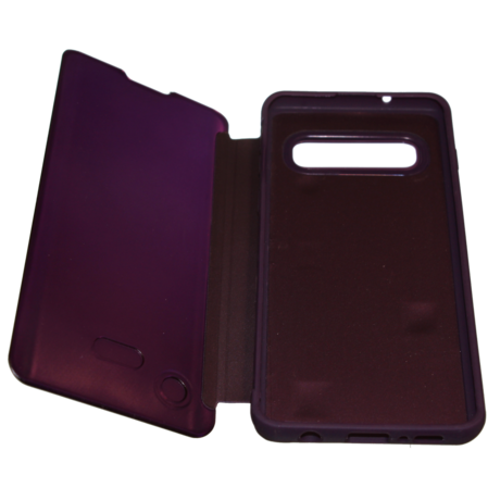 Чехол для Samsung Galaxy S10 SM-G973 Zibelino CLEAR VIEW фиолетовый