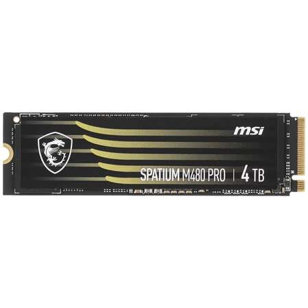 Внутренний SSD-накопитель 4000Gb MSI Spatium M480 Pro Client SSD S78-440R050-P83 M.2 2280 PCIe NVMe 4.0 x4