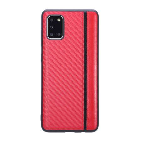 Чехол для Samsung Galaxy A31 SM-A315 G-Case Carbon красная