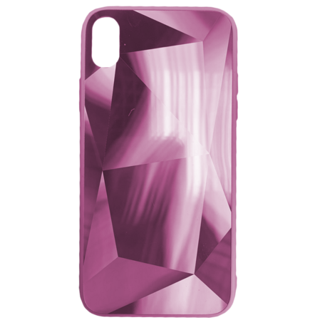 Чехол для Apple iPhone Xr Brosco Diamond, накладка, розовый
