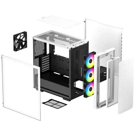 Корпус ATX Miditower Deepcool CK560 WH White