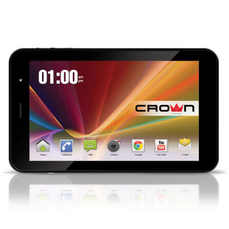 Планшет Crown B765 3G MTK8377 Dual Core, 1,2Ггц/1Гб/8Гб/7" 1024*768/WiFi/Bluetooth/3G/Android 4.1/черный