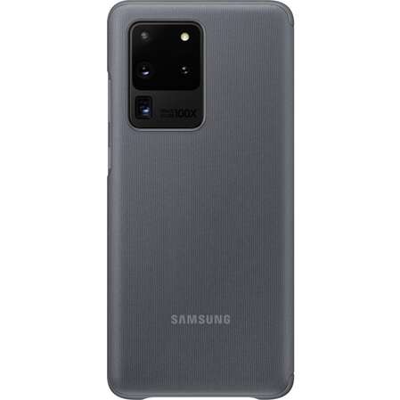 Чехол для Samsung Galaxy S20 Ultra SM-G988 Smart Clear View Cover серый