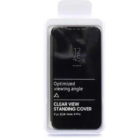 Чехол для Xiaomi Redmi Note 8 Pro Zibelino CLEAR VIEW черный