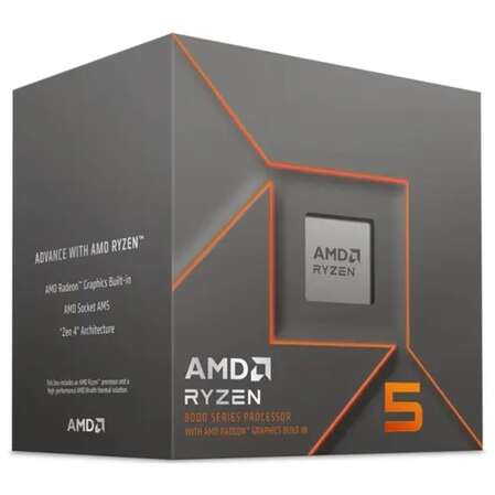 Процессор AMD Ryzen 5 8500G, 3.5ГГц, (Turbo 5.0ГГц), 6-ядерный, L3 16МБ, Сокет AM5, Radeon 740M, BOX