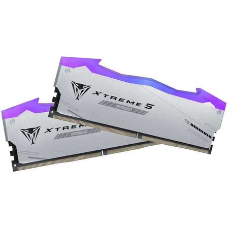 Модуль памяти DIMM 48Gb 2х24Gb DDR5 PC48000 6000MHz Patriot Memory Viper Xtreme 5 RGB Mpower White (PVXR548G60C30KM)