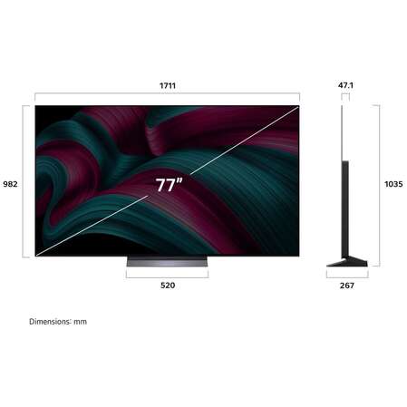 Телевизор 77" LG OLED77C5RLA.ARUG 2025
