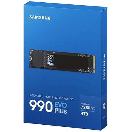 Внутренний SSD-накопитель 4000Gb Samsung 990 Evo Plus (MZ-V9S4T0BW) M.2 2280 PCI-E 4.0 x4