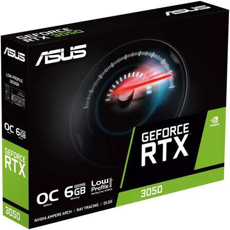 Видеокарта ASUS GeForce RTX 3050 6144Mb, LP BRK OC 6G (RTX3050-O6G-LP-BRK) 1xDVI-D, 1xHDMI, 1xDP, Ret