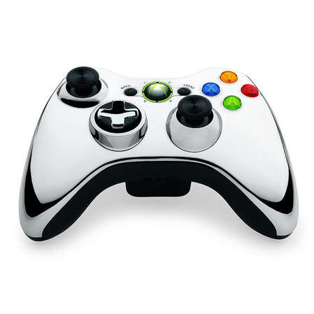 Microsoft Xbox 360 Controller (43G-00020) silver chrome