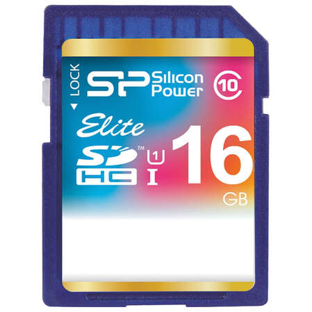 SecureDigital 16Gb Silicon Power Elite HC UHS-1 Class10 (SP016GBSDHAU1V10)