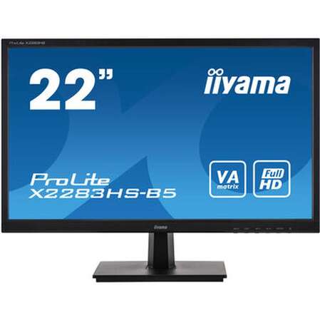 Монитор 22" Iiyama ProLite X2283HS-B5 VA 1920x1080 4ms HDMI, DisplayPort, VGA