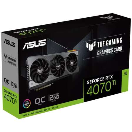 Видеокарта ASUS GeForce RTX 4070 Ti 12288Mb, TUF Gaming 12G (TUF-RTX4070TI-12G-Gaming) 2xHDMI, 3xDP, Ret