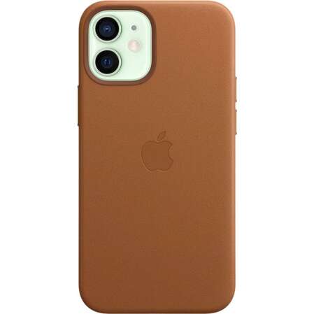 Чехол для Apple iPhone 12 mini Leather Case with MagSafe Saddle Brown