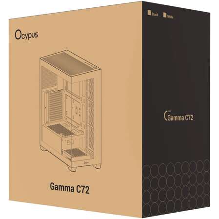Корпус ATX Miditower Ocypus Gamma C72 WH White