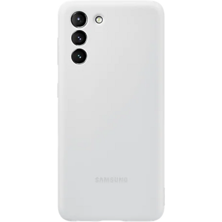 Чехол для Samsung Galaxy S21 SM-G991 Silicone Cover светло-серый