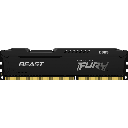 Модуль памяти DIMM 8Gb DDR3 PC15000 1866MHz Kingston Fury Beast Black (KF318C10BB/8)