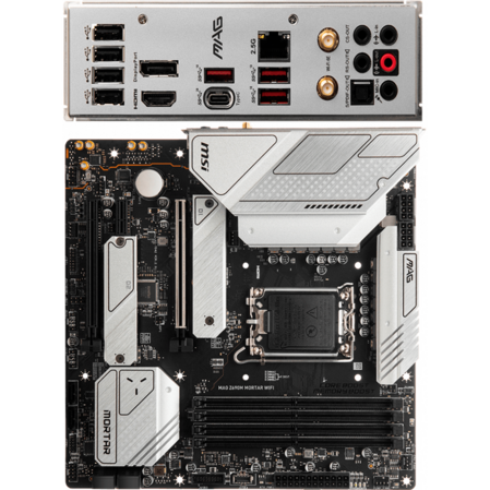 Материнская плата MSI MAG Z690M Mortar WiFi Z690 Socket-1700 4xDDR5, 4xSATA3, RAID, 2хM.2, 2xPCI-E16x, 3xUSB3.2, 1xUSB3.2 Type C, DP, HDMI, WiFi, 2.5Glan, ATX