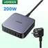 Сетевое зарядное устройство Ugreen CD271 (40914) 200W GaN 4xUSB-C + 2xUSB-A темно-серый