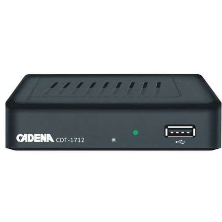 Ресивер Cadena CDT-1712 черный DVB-T2
