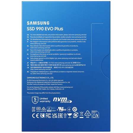 Внутренний SSD-накопитель 4000Gb Samsung 990 Evo Plus (MZ-V9S4T0BW) M.2 2280 PCI-E 4.0 x4