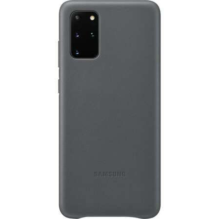 Чехол для Samsung Galaxy S20+ SM-G985 Leather Cover серый