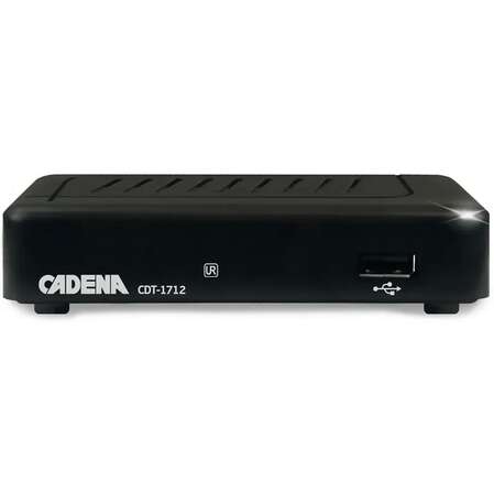 Ресивер Cadena CDT-1712 (TC) черный DVB-T2