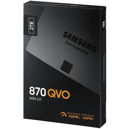 Внутренний SSD-накопитель 2000Gb Samsung 870 QVO (MZ-77Q2T0BW) SATA3 2.5"