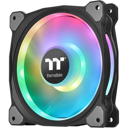 Вентилятор 120x120 Thermaltake Riing Duo 12 RGB Radiator Fan TT Premium Edition (3-Fan Pack) (CL-F073-PL12SW-A) PWM + RGB LED Controller