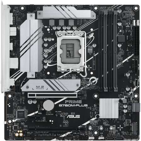 Материнская плата ASUS Prime B760M-Plus B760 Socket-1700 4xDDR5, 4xSATA3, RAID, 2xM.2, 2xPCI-E16x, 2xUSB3.2, DP, HDMI, 2.5Glan, mATX