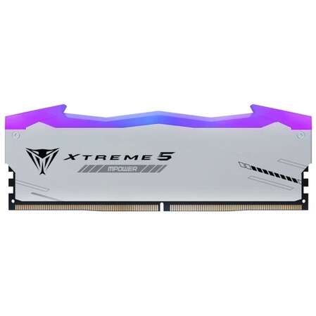 Модуль памяти DIMM 48Gb 2х24Gb DDR5 PC64000 8000MHz Patriot Memory Viper Xtreme 5 RGB Mpower White (PVXR548G80C38KM)