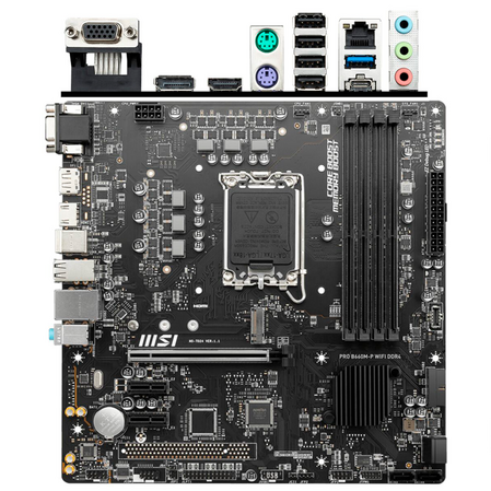 Материнская плата MSI Pro B660M-P WIFI DDR4 B660 Socket-1700 4xDDR4, 4xSATA3, 1xM.2, 1xPCI-E16x, 1xUSB3.2, 1xUSB3.2 Type C, D-Sub, 1xDP, 1xHDMI, WiFi, Glan, mATX