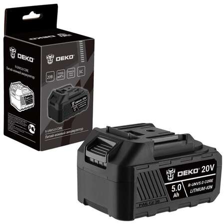 Deko R-UNV5.0 CORE, Li-ion, 20В, 5.0А*ч 083-1016
