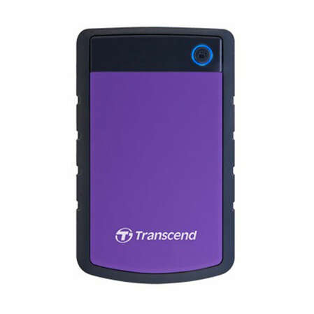Внешний жесткий диск 2.5" 1Tb Transcend TS1TSJ25H3P USB3.0 5400rpm Черно-фиолетовый