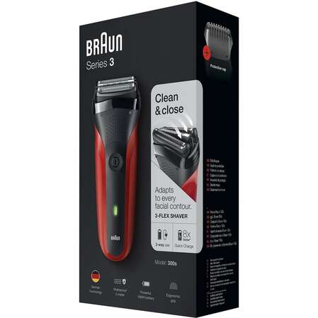 Электробритва Braun 300s Series 3 Red