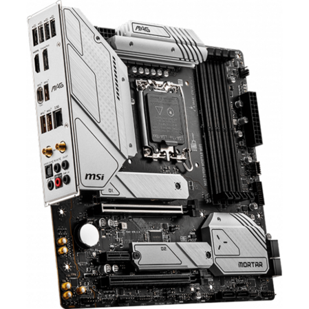 Материнская плата MSI MAG Z690M Mortar WiFi Z690 Socket-1700 4xDDR5, 4xSATA3, RAID, 2хM.2, 2xPCI-E16x, 3xUSB3.2, 1xUSB3.2 Type C, DP, HDMI, WiFi, 2.5Glan, ATX