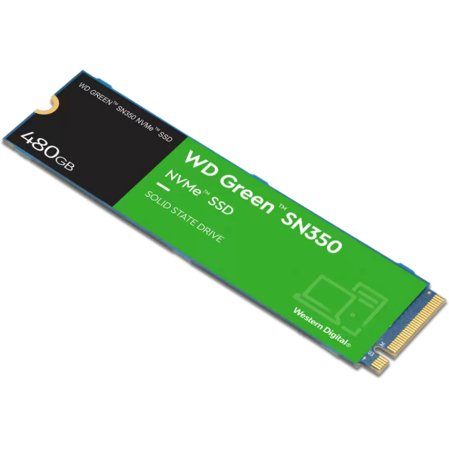Внутренний SSD-накопитель 480Gb Western Digital Green SN350 (WDS480G2G0C) M.2 2280 PCIe NVMe 3.0 x4