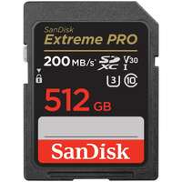 Карта памяти SecureDigital 512Gb SanDisk Extreme Pro SDXC Class 10 V30 U3 (SDSDXXD-512G-GN4IN)